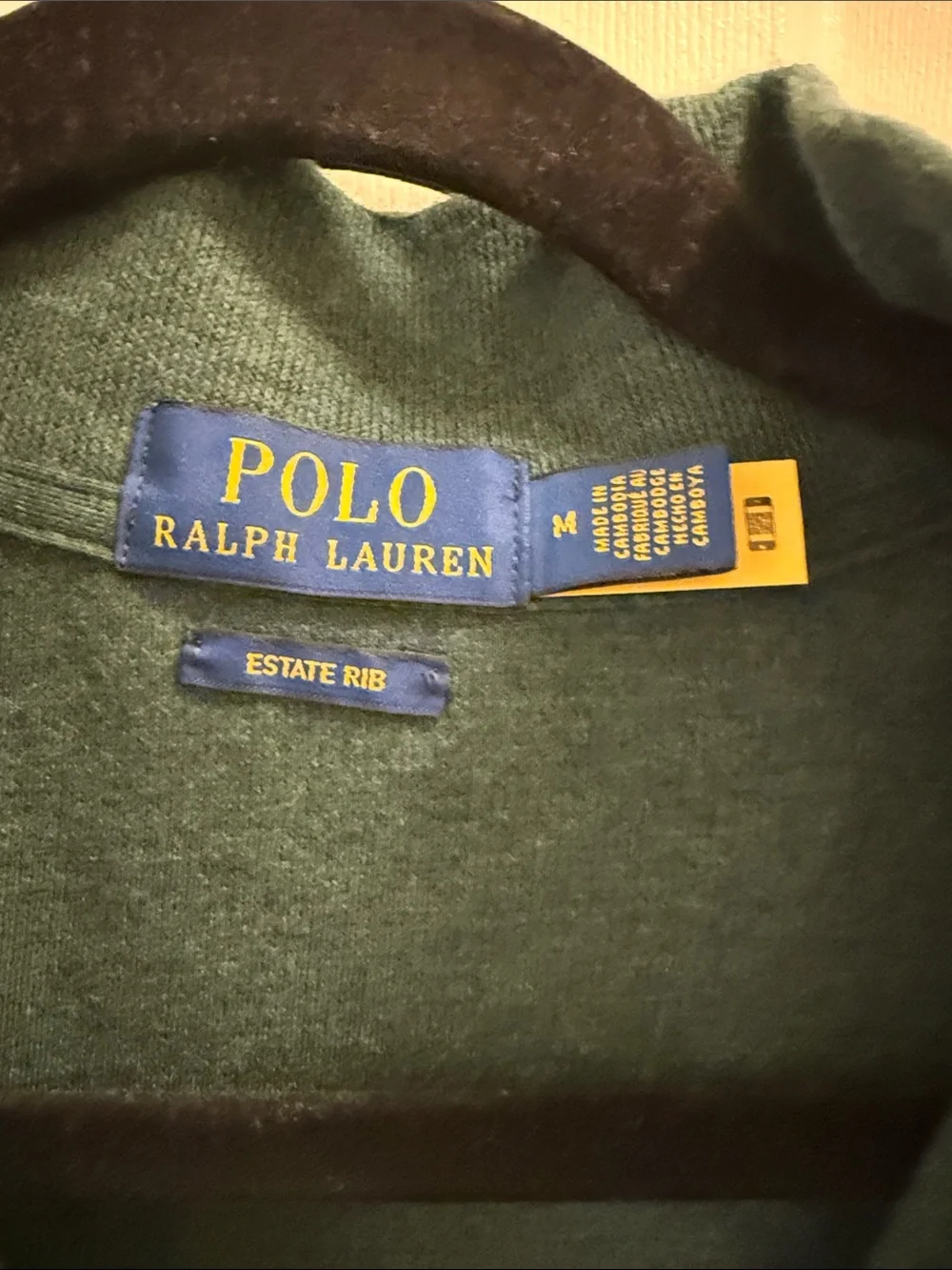 Polo by Ralph Lauren Forest Green Quarter-Zip Sweater